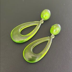 Vintage Resin Teardrop Earrings